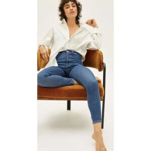 NWOT Everlane The Way-High® Clean Front Skinny Jean Vintage Blue-sz 28